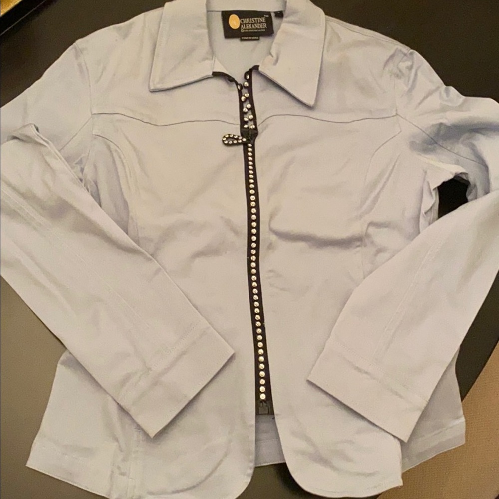 Christine Alexander Powder Baby Blue Jacket